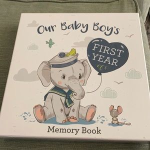 Baby Boy First Year Memory Book New